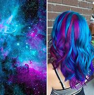 Image result for Emo Galaxy Hair