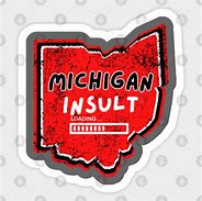 Image result for Michigan vs Ohio State Stickers