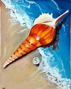Image result for Shell Acrylic Painting
