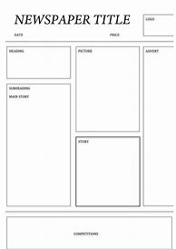 Image result for Printable Newspaper Templates for Students