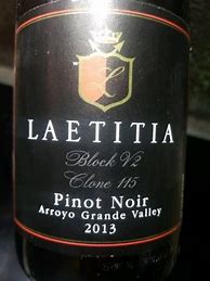 Image result for Laetitia Pinot Noir Clone 115 Block V2