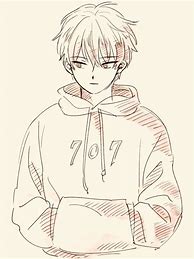 Image result for Anime Boy Line Art Easy
