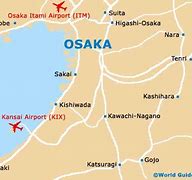 Image result for Japan Airport Map Osaka