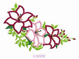 Image result for Free Flower Machine Embroidery Designs
