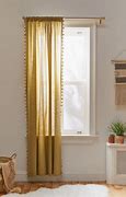 Image result for Brass Curtain Rod with Sheers