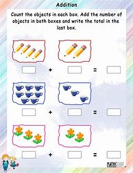 Image result for Addition Worksheets with Visuals
