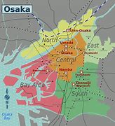 Image result for Map of Osaka City