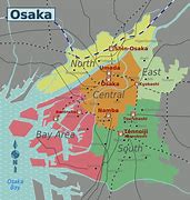 Image result for City of Osaka Aerial Map