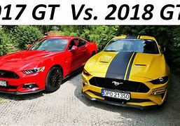 Image result for Ford Mustan GT 2018 Front vs 2017