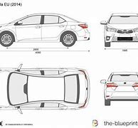 Image result for Blueprint of Toyota Corolla No Background