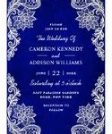 Image result for Royal Blue Wedding Invitation Background