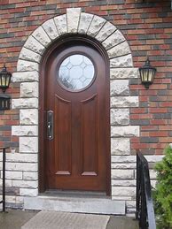 Image result for Door with Round Glass Window