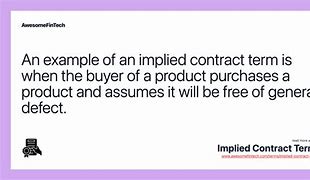Image result for Implied Terms