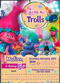 Image result for Trolls Birthday Posters