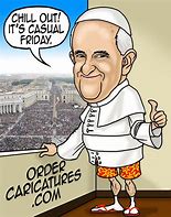 Image result for Pope Cartoon