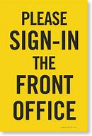 Image result for Front Office Sign