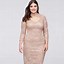 Image result for Plus Size Champagne Dress