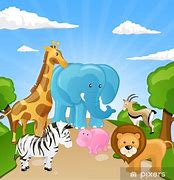 Image result for Cartoon African Animals