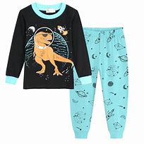 Image result for Toddler Dinosaur Pajamas
