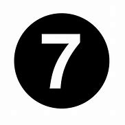 Image result for Number 7 Icon Half Circle