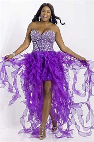 Image result for Purple Plus Size Graduation Dresses