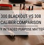 Image result for 300 Blackout Ammo vs 308