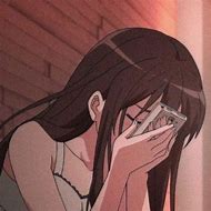 Image result for Aesthetic Anime Girl Sad Crying