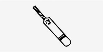 Image result for Cricket Bat Cartoon Black and White