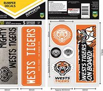 Image result for NRL West Tigers Car Stickers