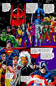 Image result for DC vs Marvel Comic Book