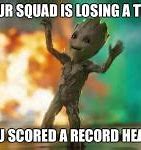 Image result for Hilarious Baby Groot Memes