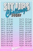 Image result for 30-Day Sit Up Calandar