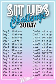 Image result for Sit Up Challenge for Begginners Women Printable Black and White