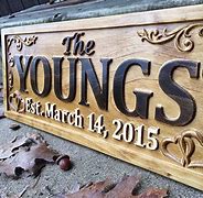 Image result for Custom Wood Name Signs