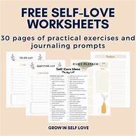 Image result for Free Self Love Worksheets
