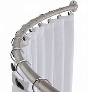 Image result for Curved Shower Curtain Rod