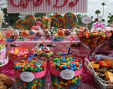 Image result for Colorful Candy Buffet