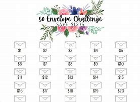 Image result for 50 Envelope Challenge