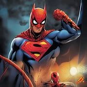 Image result for Batman Spider-Man Superman