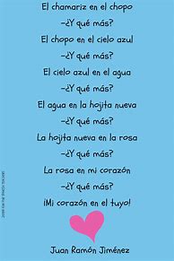 Image result for Short Poems in Spanish for Kids