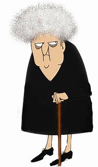 Image result for Cartoon Image of Old Lady