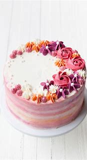 Image result for Flower Decorated Cakes