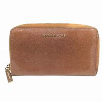 Image result for Light Brown Leather Michael Kors Wallet