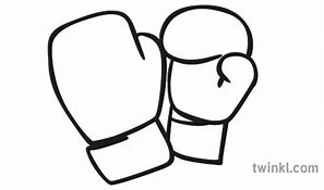 Image result for Boxing Gloves Black and White