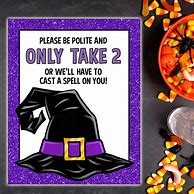 Image result for Trick or Treat Help-Yourself Self Sign