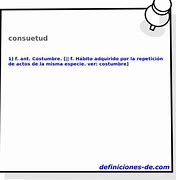 Image result for consuetud