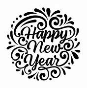 Image result for New Year Clip Art Black and White