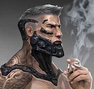 Image result for Cyberpunk Cyborg Drawing