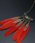 Image result for Native Real Feather Necklace