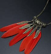 Image result for Feather Pendant Necklace